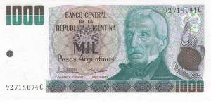 Argentinien p317b C 1000 Pesos 1983